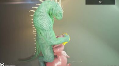 Lala's Monstrous Orgy with a Minotaur, Lizardman, and Big Black Cock