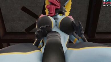 Mega Sized Female and Enormous Draconian Expansion Cartoon