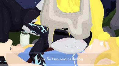 [4K] The Legend of Zelda Cumming All Over Her Face