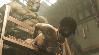 Sheva's Submission to the Monstrous Ustanak in Ultra-High Definition 4K