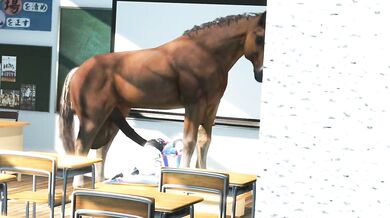 Marie Rose Gets Nailed by a Horse in 'Horse Video 138'