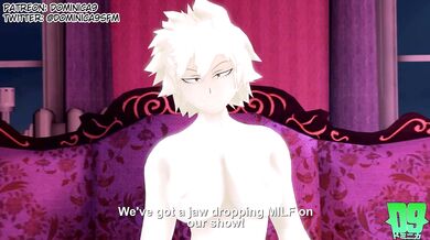 Tokyo Ghoul Mitsuki Bakugo Gets Banged Hard by Her Boyfriend Kaneki's Buddies in a Foursome!