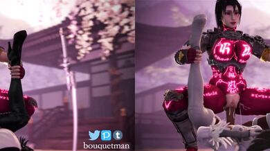 Taki and 2B's Hot Split-Screen Battle: The Bouquetman Returns!