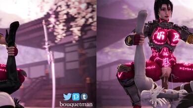 Taki and 2B's Hot Split-Screen Battle: The Bouquetman Returns!
