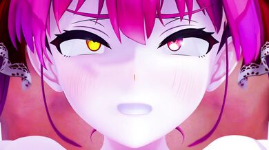 Twintails Houshou Marine Exposed: Nude and Enhanced 4K Adventure!