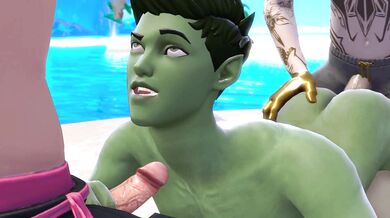 - Beast Boy Bangs His Way Through The Fun House!