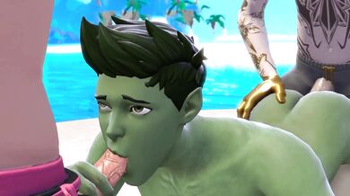 - Beast Boy Bangs His Way Through The Fun House!