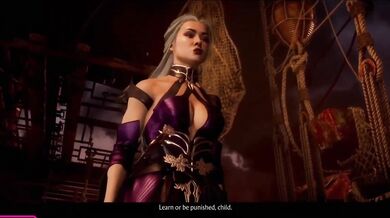 Game Over is the name of a hentai porn video featuring Kitana, an erotic cosplayer who loves playing video games while naked.
