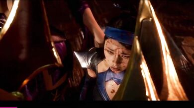 Game Over is the name of a hentai porn video featuring Kitana, an erotic cosplayer who loves playing video games while naked.