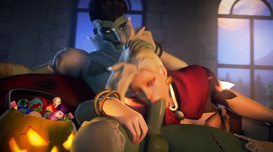 A Taste of Mercy's Ass: Sucking Sombra's Dick