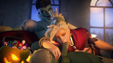 A Taste of Mercy's Ass: Sucking Sombra's Dick
