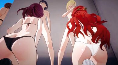 Hentai Beach Day with Kafka & Himeko: A Sexy Education