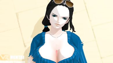 Nico Robin's Wet and Wild Three-Way Adventure (One Piece)