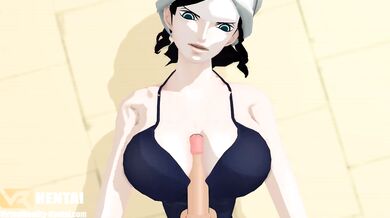 Nico Robin's Wet and Wild Three-Way Adventure (One Piece)