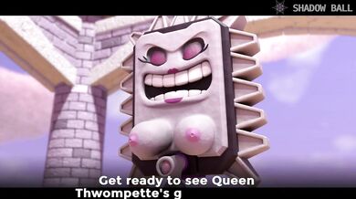 Princess Peach vs Queen Thwomppette: A Sexy Shadow Ball Battle