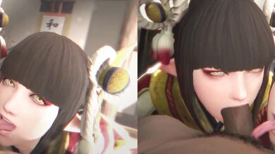 German Battle: Hinoa and Minoto Get Fucked in Every Hole!