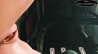 Aerith's monster ovum explodes with cream!