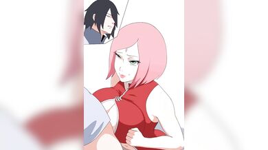 Sakura and Sasuke's Big Tits Blowjob Orgy [Horny Hannya Sluts]