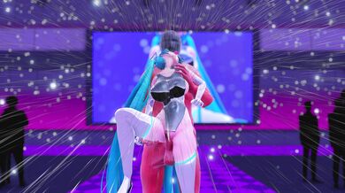 Hatsune Miku's Pussy-Licking, Ass-Slapping Dance of Sexual Ecstasy After the Race (Queen Outfit)