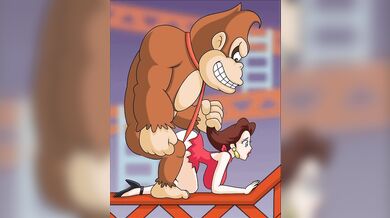 Donkey Kong's Pounding of Pauline with Sound Looped