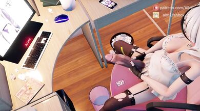 Transsexual Masturbation Frenzy by a Futanari Slut