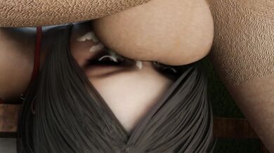 Ada Wong Gets Her Throat Rammed Hard in 'The Dirty Den'