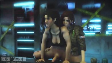 Cumming Inside Claire's Asshole While She Plays Cyberpunk 2077 on a Virtual Reality Device with Her Boyfriend V [NaaNBeat]