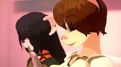 Busty blonde May seduces black-haired Arlene and her stepbrother Osiris in a steamy threesome