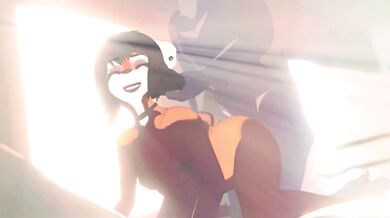 Busty blonde May seduces black-haired Arlene and her stepbrother Osiris in a steamy threesome