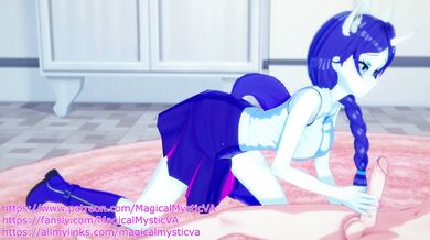 Rarity's Horny Helping Hand and Mouthful Pleasure