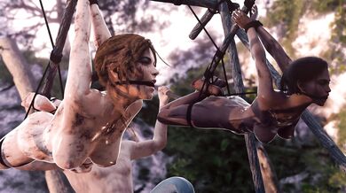 Lara's Lesbian Lust: Sheva's Sensual Safari with the Brunette Beauty!