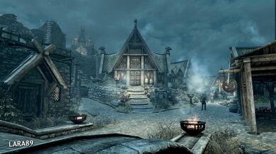 (Skyrim) Hot welcome back from the warfronts