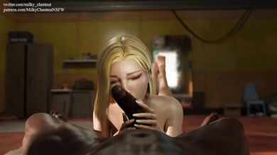 Golden Shower Orgy with Android 18's Fat Ass and Mouthful of Cum!