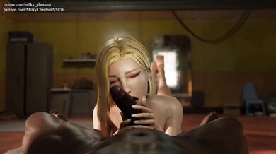 Golden Shower Orgy with Android 18's Fat Ass and Mouthful of Cum!