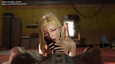 Golden Shower Orgy with Android 18's Fat Ass and Mouthful of Cum!