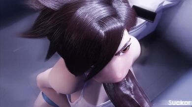 Horny Tracer Gets DP'd by Her Coworkers at HMV