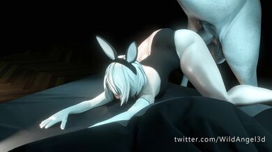 Bunny Girl Gets Tail and Tail Fucked
