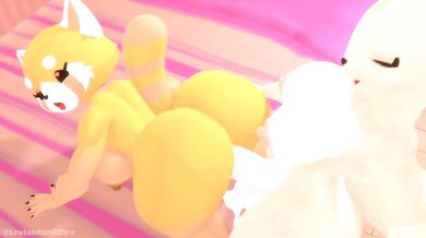 Furry Fisting Fun: Fenneko's Forbidden Fondling of Retsuko [Leviantan581re]