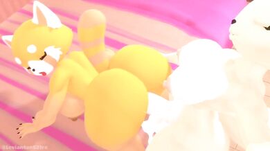 Furry Fisting Fun: Fenneko's Forbidden Fondling of Retsuko [Leviantan581re]