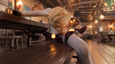 Pounding in 3D: Aether Fucks Venti from Behind the Anime Way!