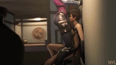 Tracer Gets Fucked by Widowmaker's Face - Nylon