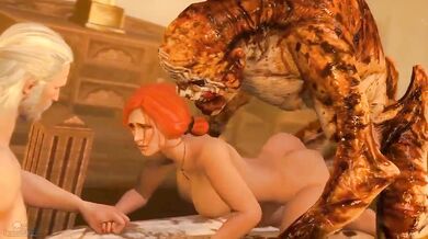 Darktronick's Doggy Style Ride with a Ghoul and the Horny Triss