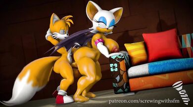 Rouge [Fucking With SFM] Tails' Dick