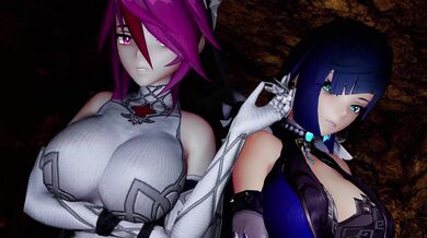 Yang Yo 4K - Rosaria, Yelan and Hilchar's Wild Jukebox Threesome