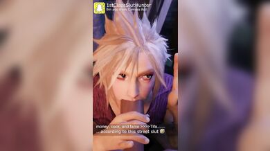 Femboy Cloud Strife's Greatest Treasure: A Hole in the Ass