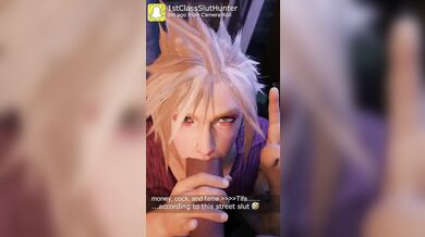 Femboy Cloud Strife's Greatest Treasure: A Hole in the Ass