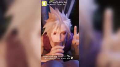 Femboy Cloud Strife's Greatest Treasure: A Hole in the Ass