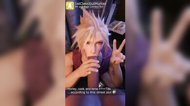Femboy Cloud Strife's Greatest Treasure: A Hole in the Ass