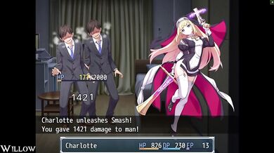 Charlotte's Demonic Tounge-Fucking in Episode 4 of HRPG Exorcist