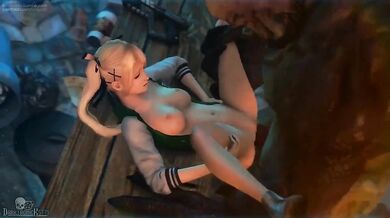 - Gargantuan Cock Stretches Little Marie's Tight Slit - Darktronick